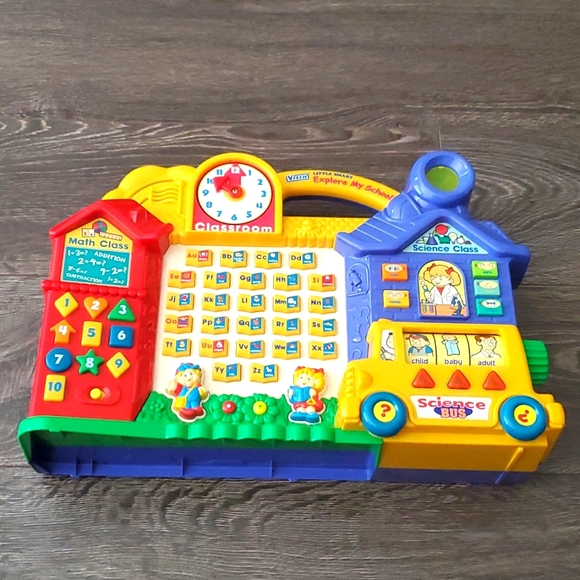 VTECH Little Smart EXPLORE MY SCHOOL Learn with me Toy - Picture 1 of 6